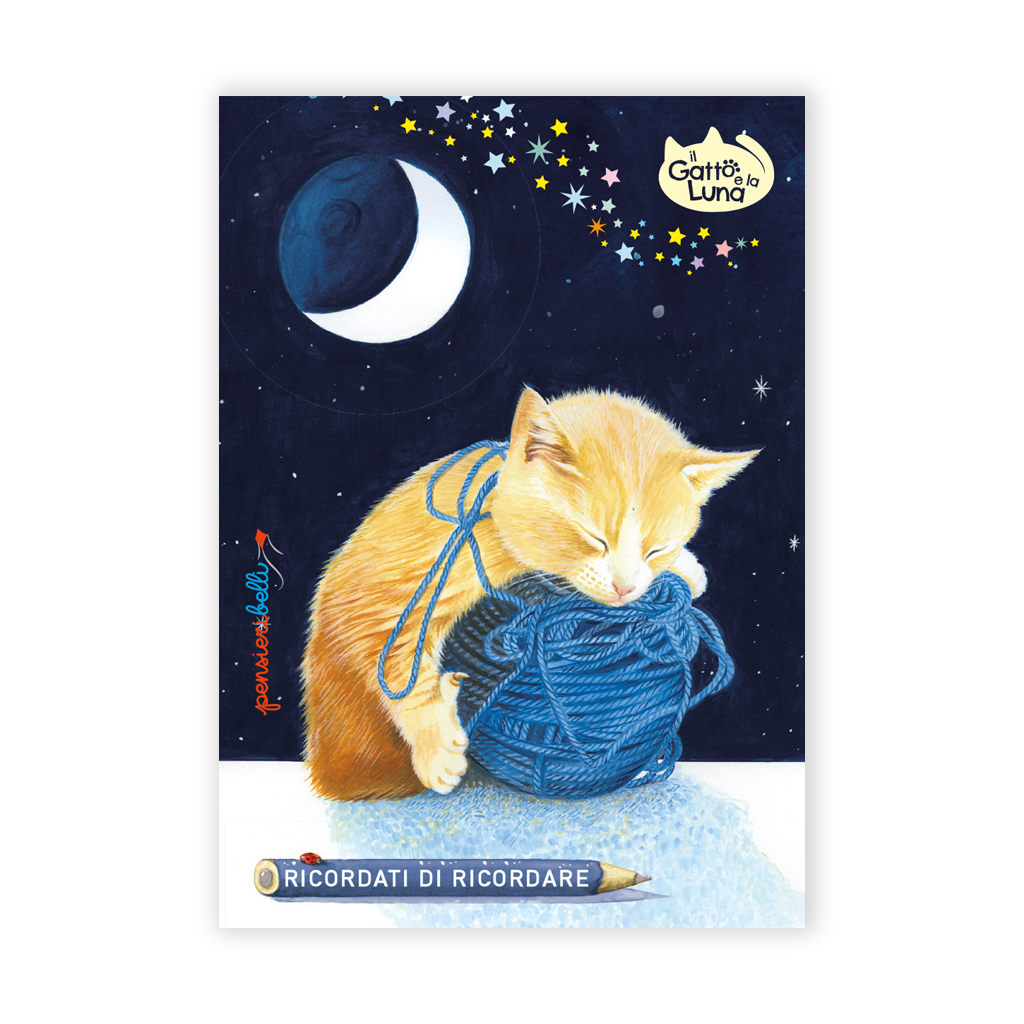 Miniblocco Gatto e la Luna Gomitolo