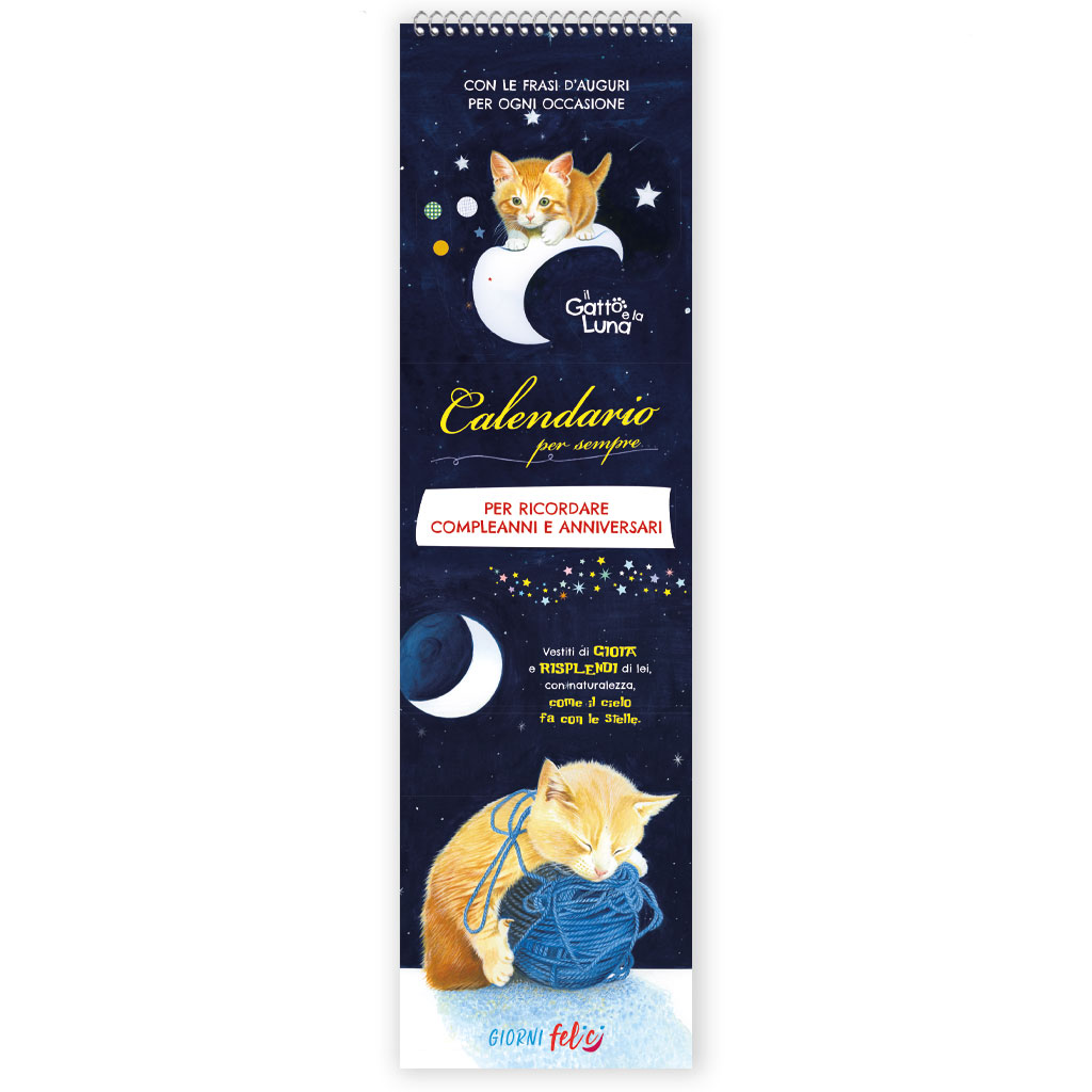 Calendario Perenne Il Gatto e la Luna